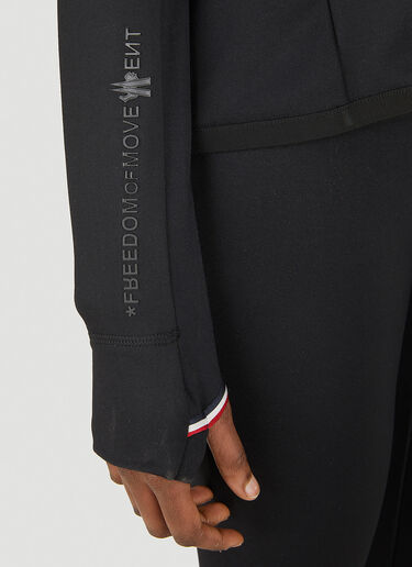 9 Moncler DYNAMIC Zip Front Sweatshirt Black mdn0248007