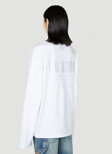 VTMNTS Fuck Off Long Sleeve T-Shirt White vtm0351010