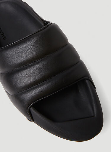 Balmain B-It Quilted Slides Black bln0151039