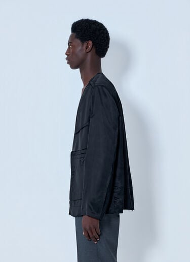 Maison Margiela Buttoned Jacket with Patch Pockets Black mla0164101