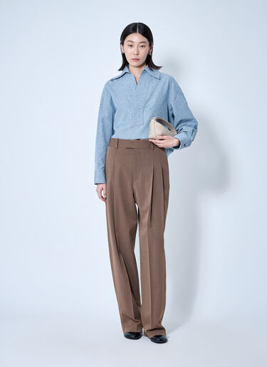 Bottega Veneta Tailored Wool Pants Brown bov0260003