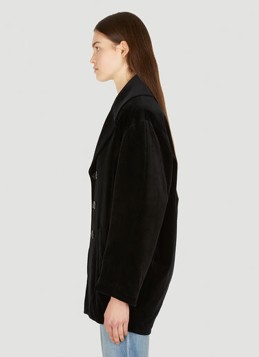 Saint Laurent Monogram 刺绣短大衣 黑 sla0249272