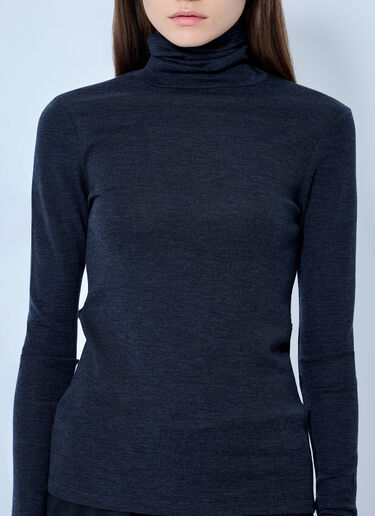LN-CC® - RÓHE: Fine Merino Turtleneck - Dark Grey RÓHE Fine Merino Turtleneck Dark Grey roe0265010