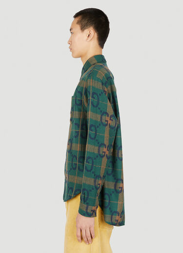 Gucci Jumbo GG Check Shirt Green guc0151031