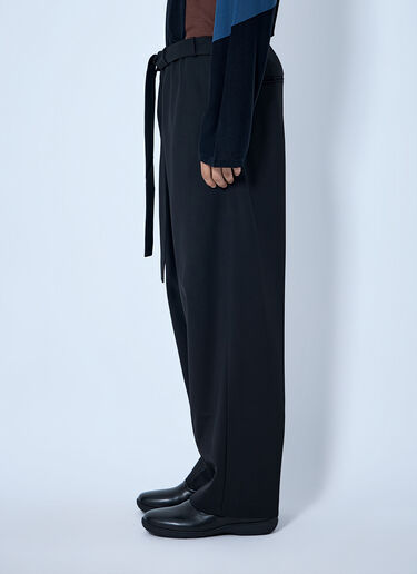 LN-CC® - Kiko Kostadinov: Laan Gathered Trousers - Black Kiko Kostadinov Laan Gathered Trousers Black kko0165001