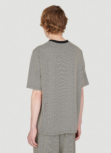 Balmain Mini Monogram Jacquard T-Shirt Grey bln0153004
