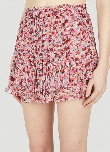 Isabel Marant Étoile Sornel Floral Mini Skirt Pink ibe0251002