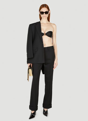 Saint Laurent Ring Bandeau Top Black sla0251198