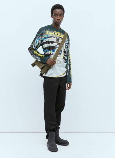 Burberry Swan Print Long Sleeve T-Shirt Multicolour bur0154003