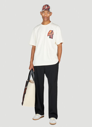 JW Anderson Torso Print T-Shirt Beige jwa0154010