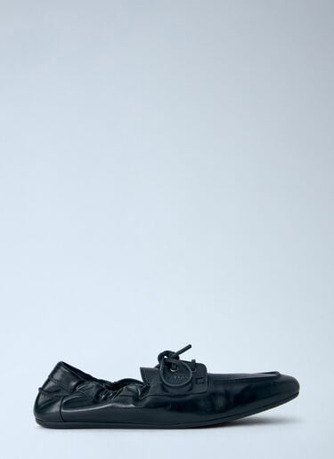 LN-CC® - Prada: Leather Moccasins - Black Prada Leather Moccasins Black pra0166012