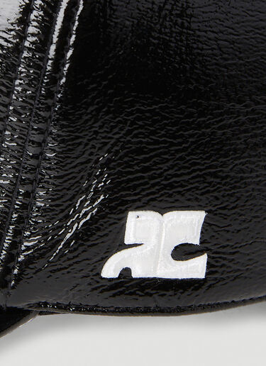 Courrèges Vinyl Baseball Cap Black cou0151004