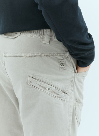 Stone Island Logo Patch Cargo Pants Grey sto0156019