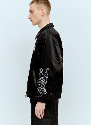 A BATHING APE® Souvenir Satin Jacket Black aba0156011