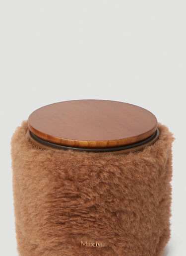 Max Mara Fluffy Coat 캔들 Brown max0250091