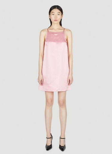 Prada Satin Dress Pink pra0252002