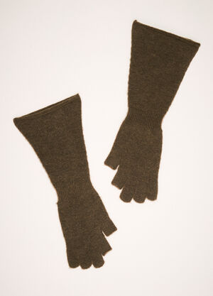 Rick Owens Knit Gloves Brown ric0158011