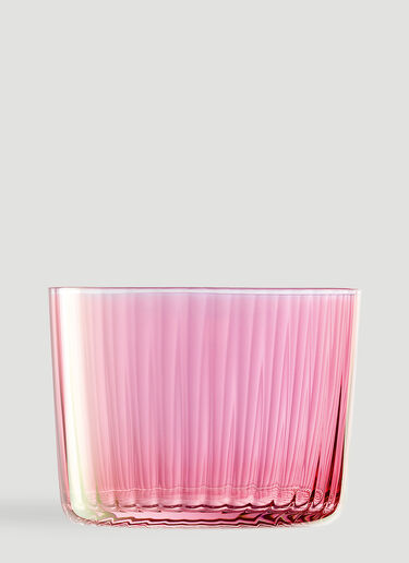 LSA International Set of Four Gems Tealight Holders Pink wps0670036