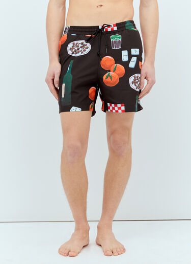 Carhartt WIP Slater Swim Shorts Black wip0156010