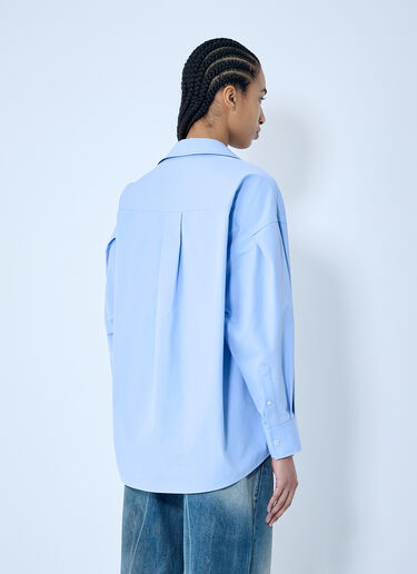 Alexander Wang Shirt With Graphic Embroidery Blue awg0260001