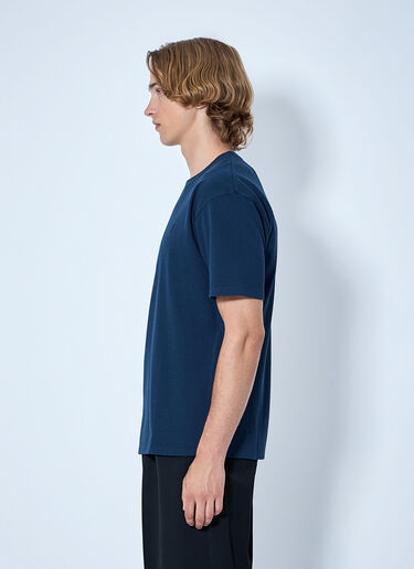 Saint Laurent Cassandre Oversized T-Shirt Blue sla0164002