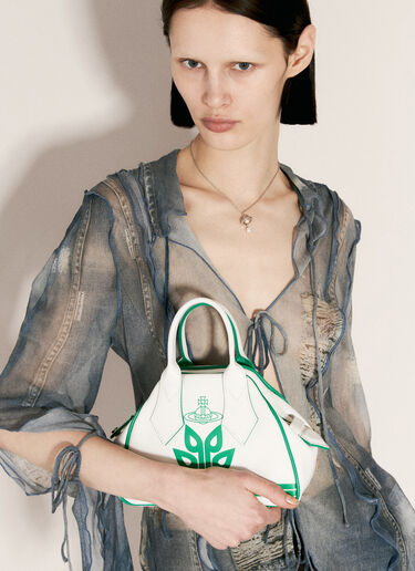 Vivienne Westwood 스몰 야스민 핸드백 화이트 vvw0255002