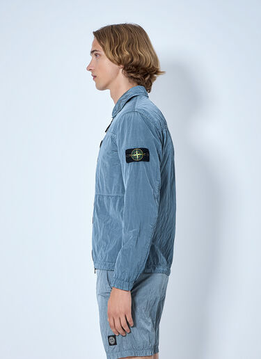 LN-CC® - Stone Island: Zip-Up Jacket with Chest Pocket - Light Blue Stone Island Zip-Up Jacket with Chest Pocket Light Blue sto0165040