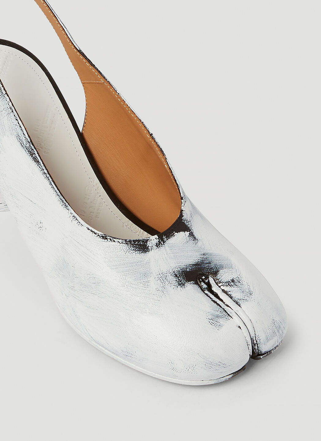 Maison Margiela Tabi Slingback Shoes in White LN CC