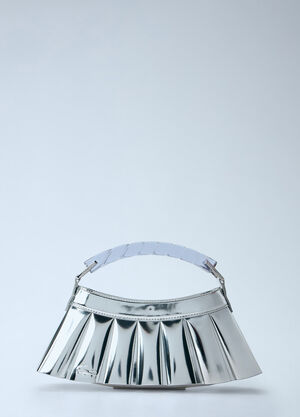 Lacoste Runway H Lenglen Mirror Effect Leather Bag Silver lac0266007