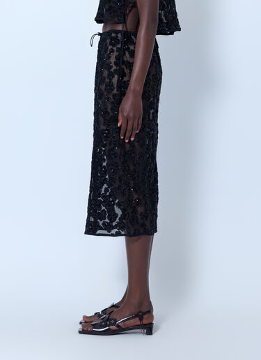 LN-CC® - Cecilie Bahnsen: Cbbria Midi Skirt - Black Cecilie Bahnsen Cbbria Midi Skirt Black cec0266028
