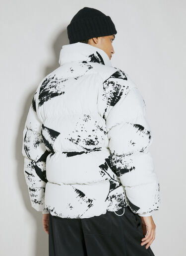 Flock-Print Padded Jacket Y-3 Flock-Print Padded Jacket White yyy0254001