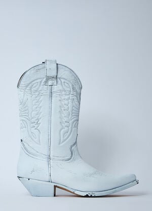 MM6 Maison Margiela Florence Cowboy Boots Black mmm0160006