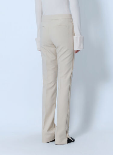 LN-CC® - Sportmax: Tailored Wool Grain-de-Poudre Trousers - Beige Sportmax Tailored Wool Grain-de-Poudre Trousers Beige spx0266209
