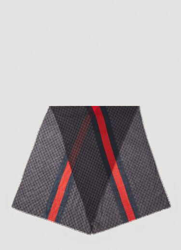 Gucci GG Wool Scarf Black guc0141127