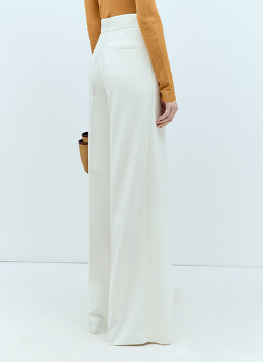 Max Mara Cady Tuxedo Pants White max0256044