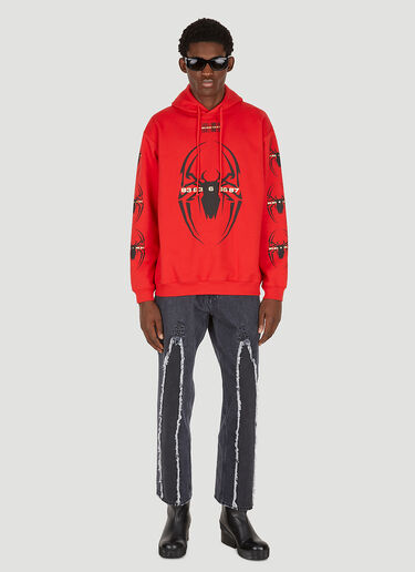 VTMNTS Spider Hooded Sweatshirt Red vtm0350014