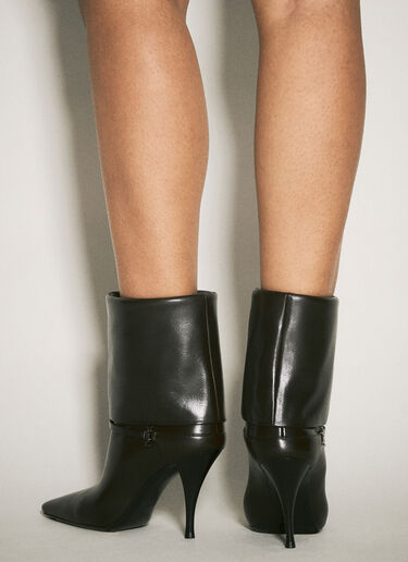 Saint Laurent Ricky 皮靴 棕色 sla0257040