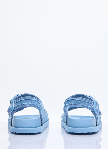 Birkenstock 1774 Milano Stone Washed Denim Sandals Blue brs0158002