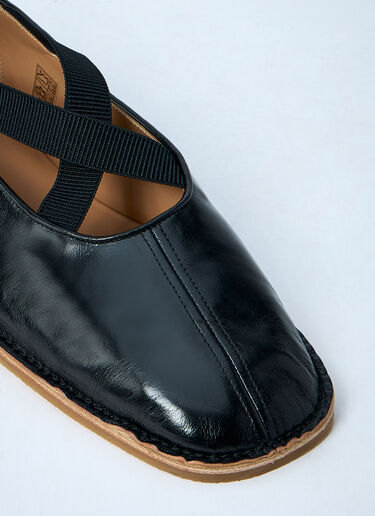 Dries Van Noten Leather Slip-On Shoes Black dvn0160035