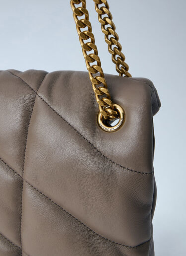 Saint Laurent Puffer Medium Shoulder Bag Brown sla0263068