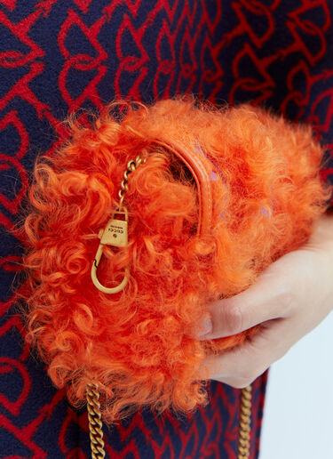 Gucci Shearling Mini Shoulder Bag Orange guc0253260