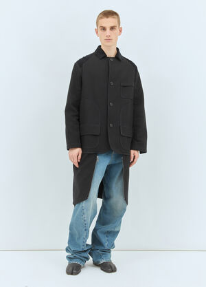 Maison Margiela Heavy-Cotton Double Coat Brown mla0159005