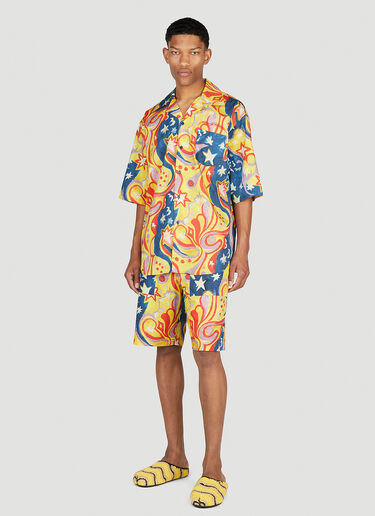 Marni x No Vacancy Galactic Paradise Bermuda Shorts Multicolour mvy0153007