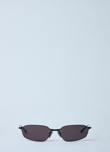 Balenciaga Invis Oval Sunglasses Black bcs0360008