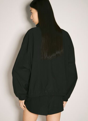 Alexander Wang 徽标印花运动夹克 黑色 awg0257006