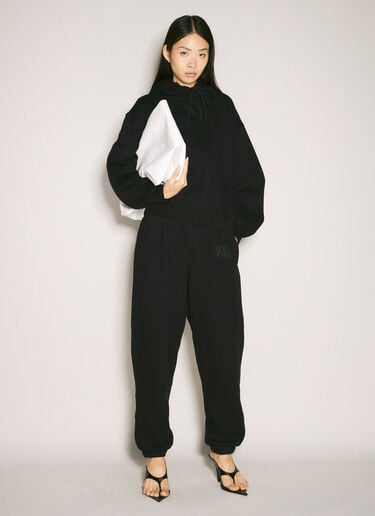 Alexander Wang 基础款毛圈运动裤 黑色 awg0257014