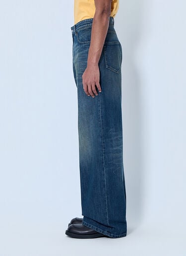 MM6 Maison Margiela Wide-Leg Denim Trousers Blue mmm0163019