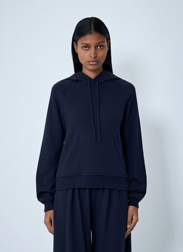 The Row Timia Hooded Sweatshirt Navy row0262020