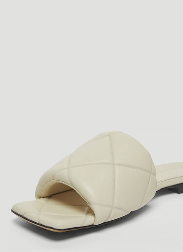 Bottega Veneta Rubber Lido Flat Sandals White bov0243042