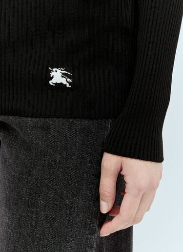 围巾罗纹针织衫 Burberry 围巾罗纹针织衫 黑色 bur0255039